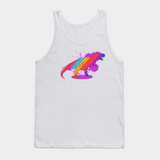 Rainbowsaurus-Rex Tank Top